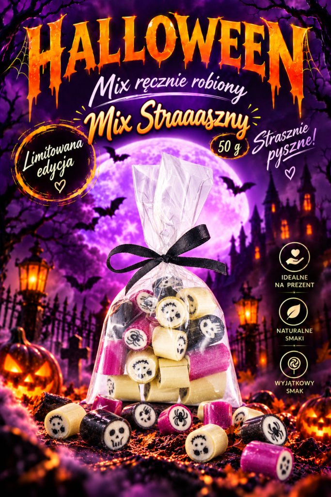 Cukierki ręcznie robione na Halloween Mix Straaaszny z Manufaktury Cukierków