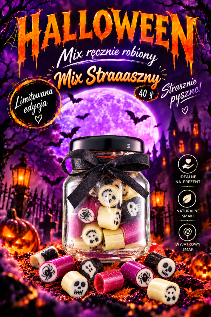 Cukierki ręcznie robione na Halloween Mix Straaaszny z Manufaktury Cukierków